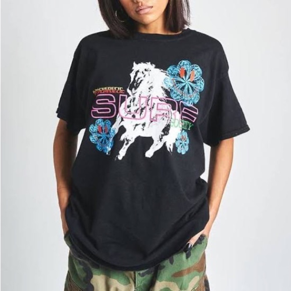 NWT Coney Island Picnic Psychedelic Surf Society Tee L